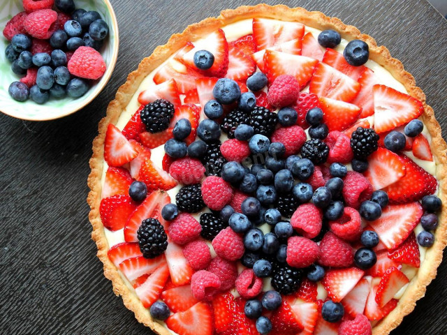 Пиріг зі свіжими ягодами тарт рецепт з фото 