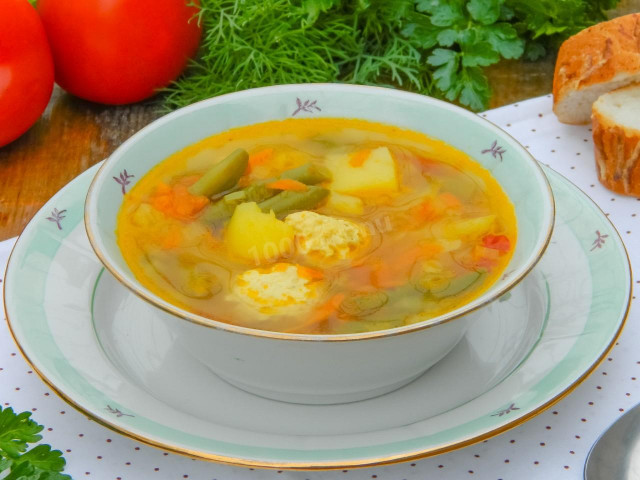 Овочевий суп з фрикадельками рецепт з фото покроково 