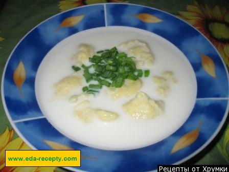 Суп молочний з картопляними галушками рецепт з фото покроково 