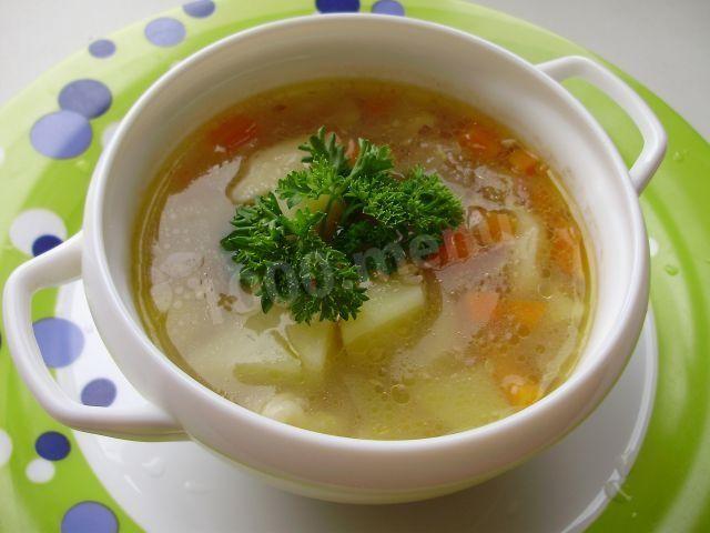 Гречаний суп без м'яса з галушками пісний рецепт з фото покроково 