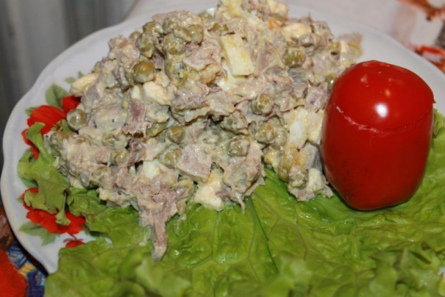 Салат мова картопля зелений горошок рецепт з фото покроково 