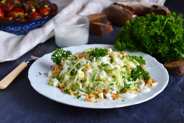 Салат з дайкона з огірком, яйцем і йогуртом рецепт з фото покроково і відео 