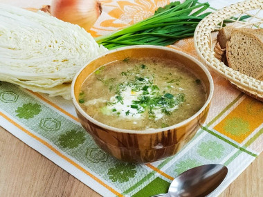 Щи с пекинской капустой