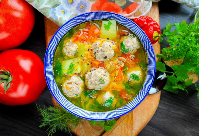 Суп з сочевицею і фрикадельками рецепт з фото покроково 