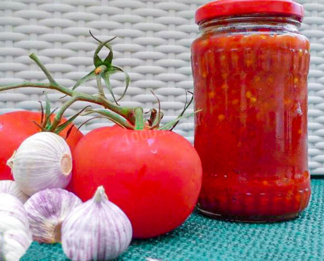 Гірка аджика з перцю і помідор на зиму рецепт з фото покроково 