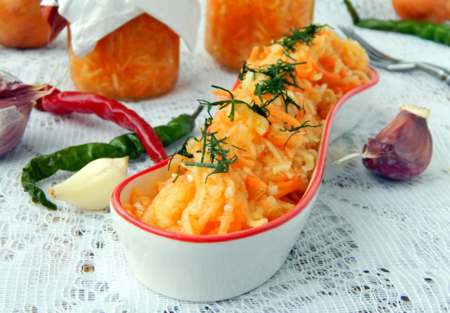 Салат з кабачків і моркви на зиму рецепт з фото покроково 
