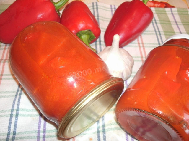 Перець в томатному соку на зиму рецепт з фото покроково 