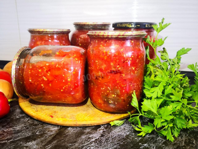 Баклажани на зиму в томатної заливці рецепт з фото покроково і відео 