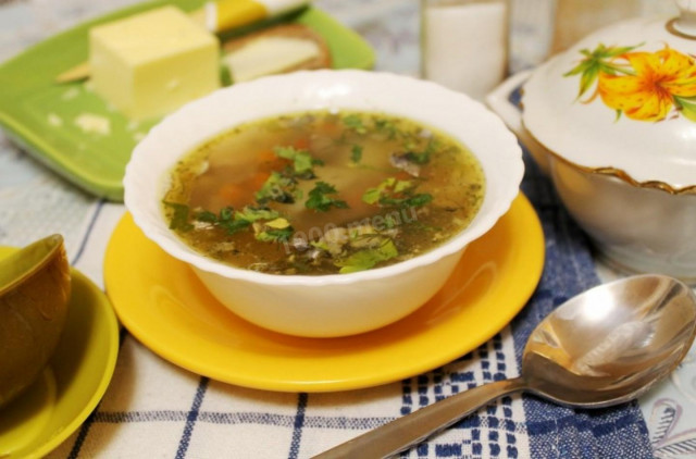 Суп з рибними консервами і булгуром рецепт з фото покроково 