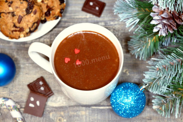 Гарячий шоколад з арахісової пастою рецепт з фото крок за кроком 