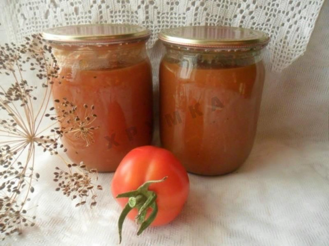 Краснодарський соус з яблуками помідорами корицею на зиму рецепт з фото покроково 