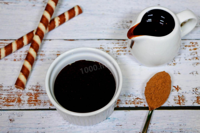 Шоколадний сироп домашній рецепт з фото покроково 