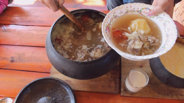 Щи в русской печи