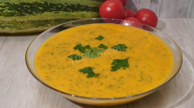 Суп-пюре з кабачка з томатами і вершками рецепт з фото покроково і відео 