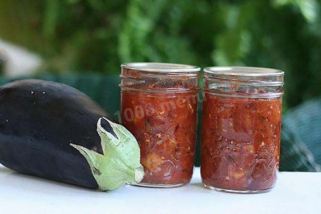 Баклажани з кетчупом чилі на зиму рецепт з фото 