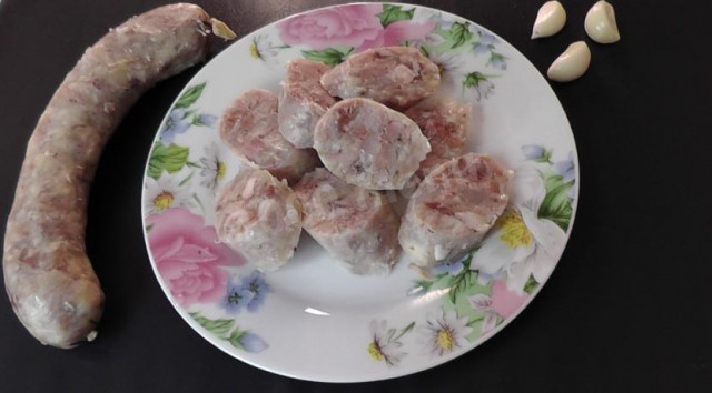 Куряча ковбаса без желатину рецепт з фото 
