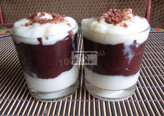 Ніжний ванільно-шоколадний пудинг рецепт з фото і відео 