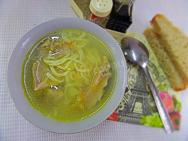 Суп локшина з кроликом по-домашньому рецепт з фото покроково 