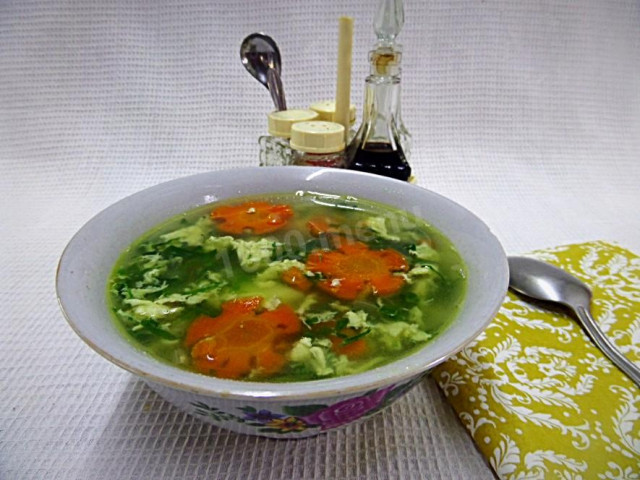 Щі з зеленню шпинату рецепт з фото покроково 