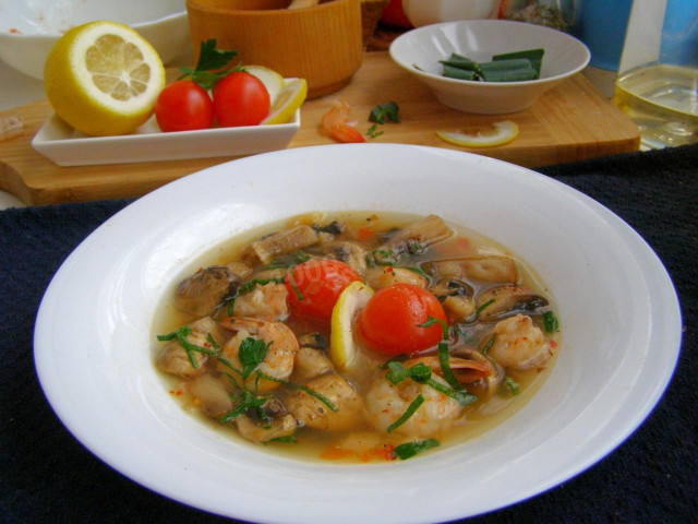 Суп тому ям з куркою і креветками рецепт з фото покроково 
