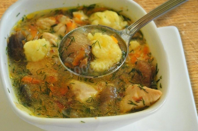 Суп з сироїжок рецепт з фото 