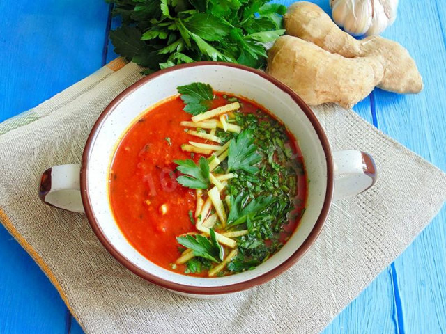 Індійський суп з імбиром і гарам масала рецепт з фото 