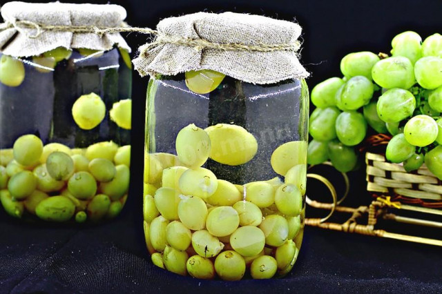 Компот із зеленого винограду рецепт з фото 