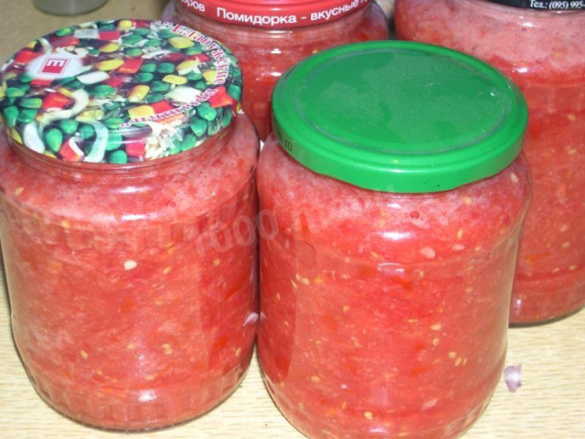 Горлодер без хрону з часником і помідорами на зиму рецепт з фото покроково 