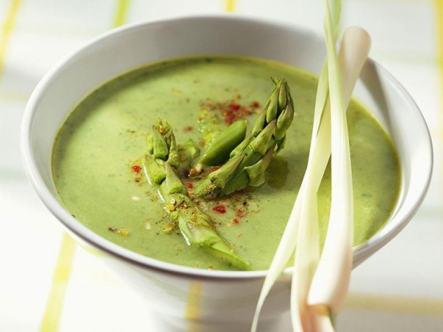 Суп із зеленої спаржі рецепт з фото 