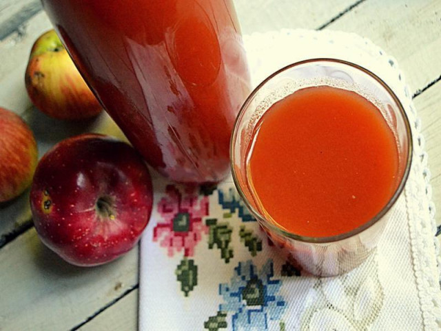 Яблучно томатний сік на зиму рецепт з фото 