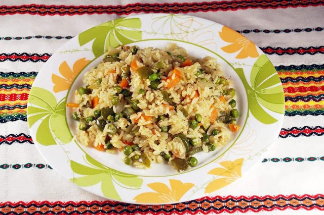 Рис жасмин з овочами рецепт з фото 