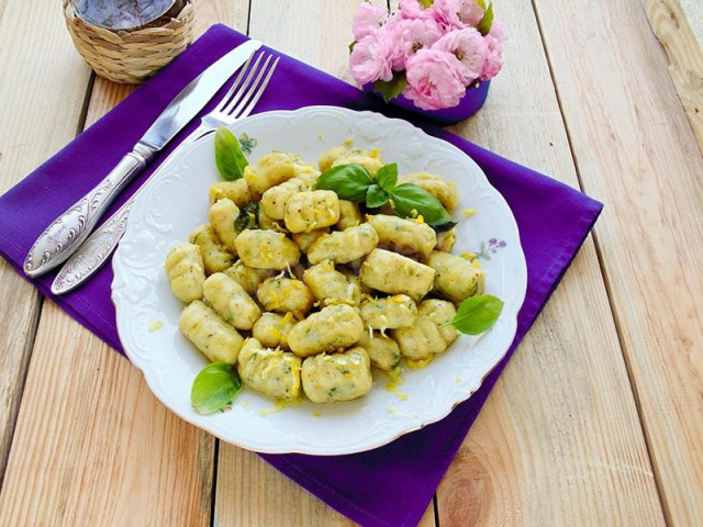 Картопляні ньоккі з базиліком рецепт з фото 