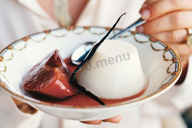 Бланманже з айвово-імбирним сиропом рецепт з фото 