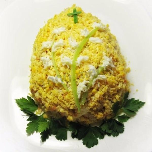 Салат пасхальне яйце рецепт з фото покроково 