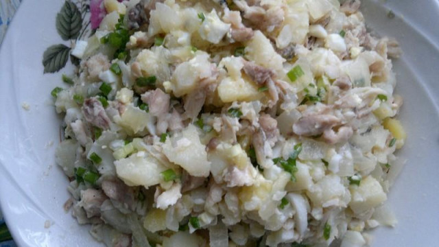 Салат з щучих голів з картоплею рецепт з фото покроково 