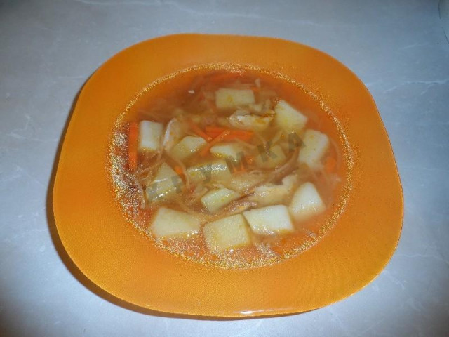 Суп з куркою і смаженою локшиною-павутинкою рецепт з фото покроково 