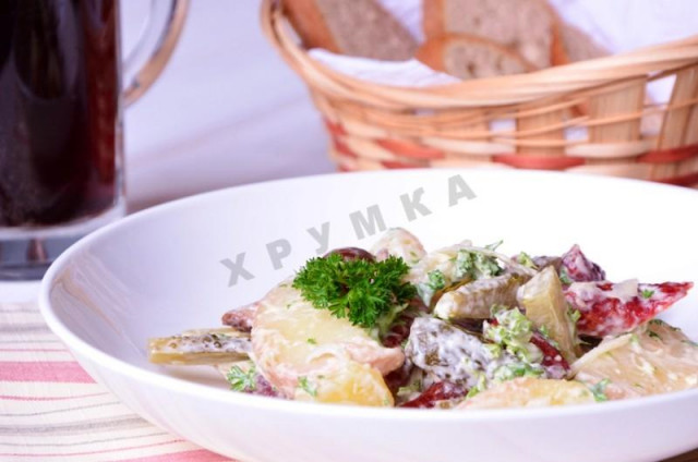 Німецький мисливський салат рецепт з фото покроково 