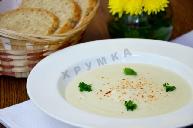 Білий крем-суп з топінамбура рецепт з фото покроково 