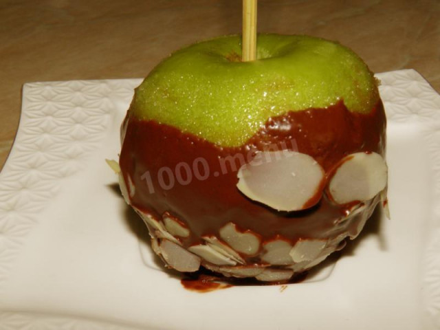 Яблука в карамелі і шоколаді рецепт з фото покроково 