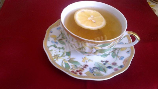 Зелений чай з лимоном рецепт з фото покроково 
