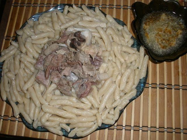 Чеченські галушки з м'ясом рецепт з фото покроково 
