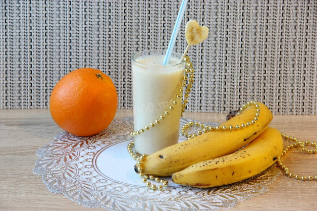 Смузі бананово апельсиновий рецепт з фото покроково 