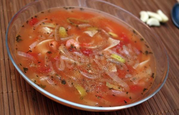Суп томатний з локшиною рецепт з фото 