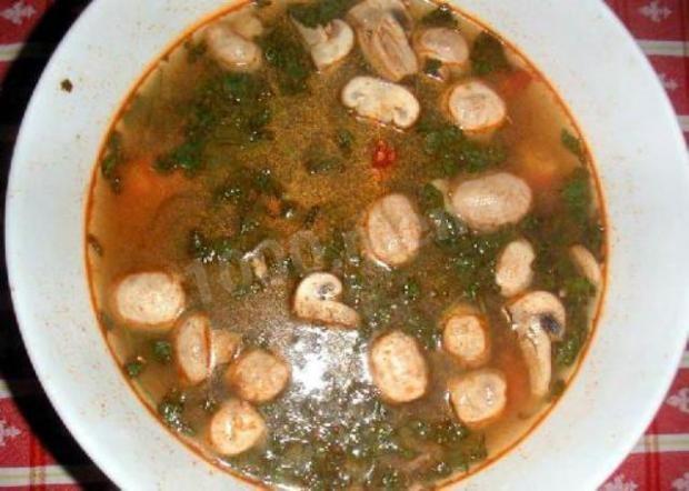 Суп з морепродуктів і печериць рецепт з фото 