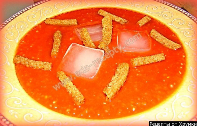 Легкий літній Суп гаспачо з Іспанії рецепт з фото покроково 
