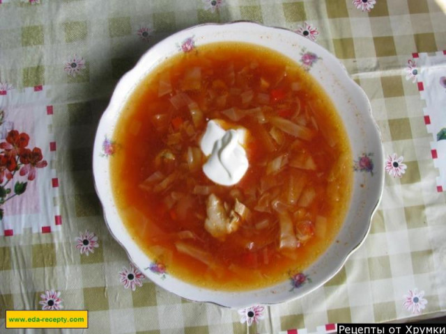 Борщ український рецепт з фото покроково 