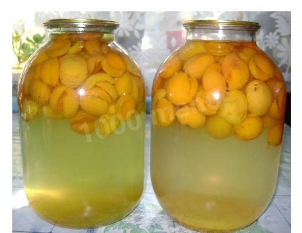 Абрикосовий компот з лимонною кислотою на зиму рецепт з фото 