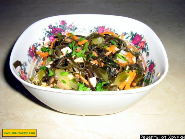 Салат з морською капустою рецепт з фото покроково 