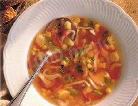 Китайський суп з кукурудзою і куркою рецепт з фото 
