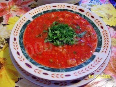 Португальська суп червоний соус рецепт з фото 